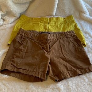 J. Crew Women's Shorts in Brown and Yellow